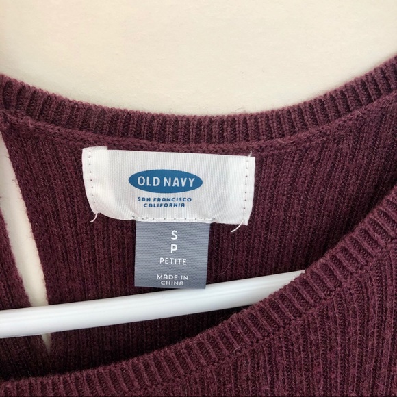 Maroon Sweater Dress - Picture 2 of 4